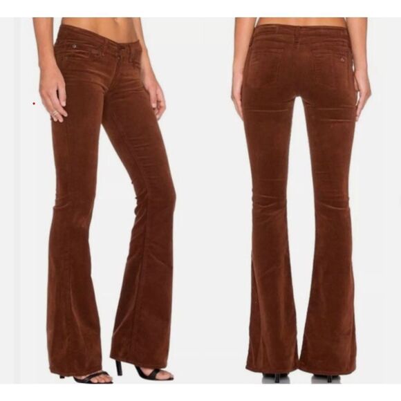 Rag & Bone Elephant Bell Corduroy Pants Cognac brown size US 24 - Picture 1 of 7